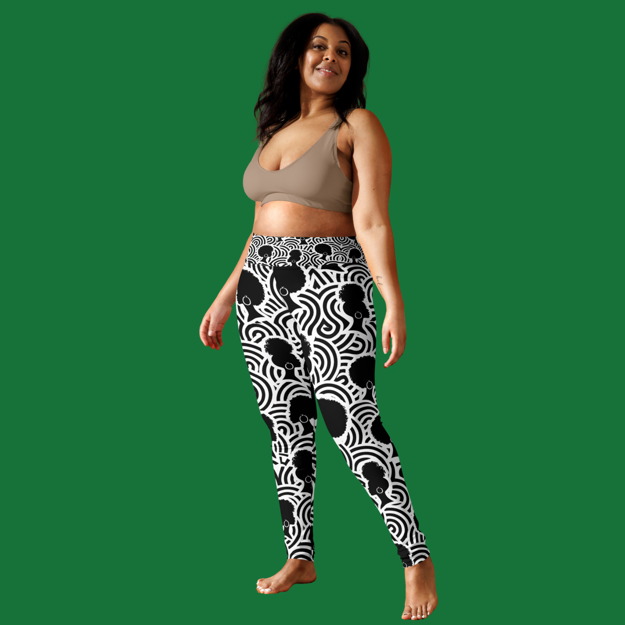 Crowned in Contrast Yoga Leggings