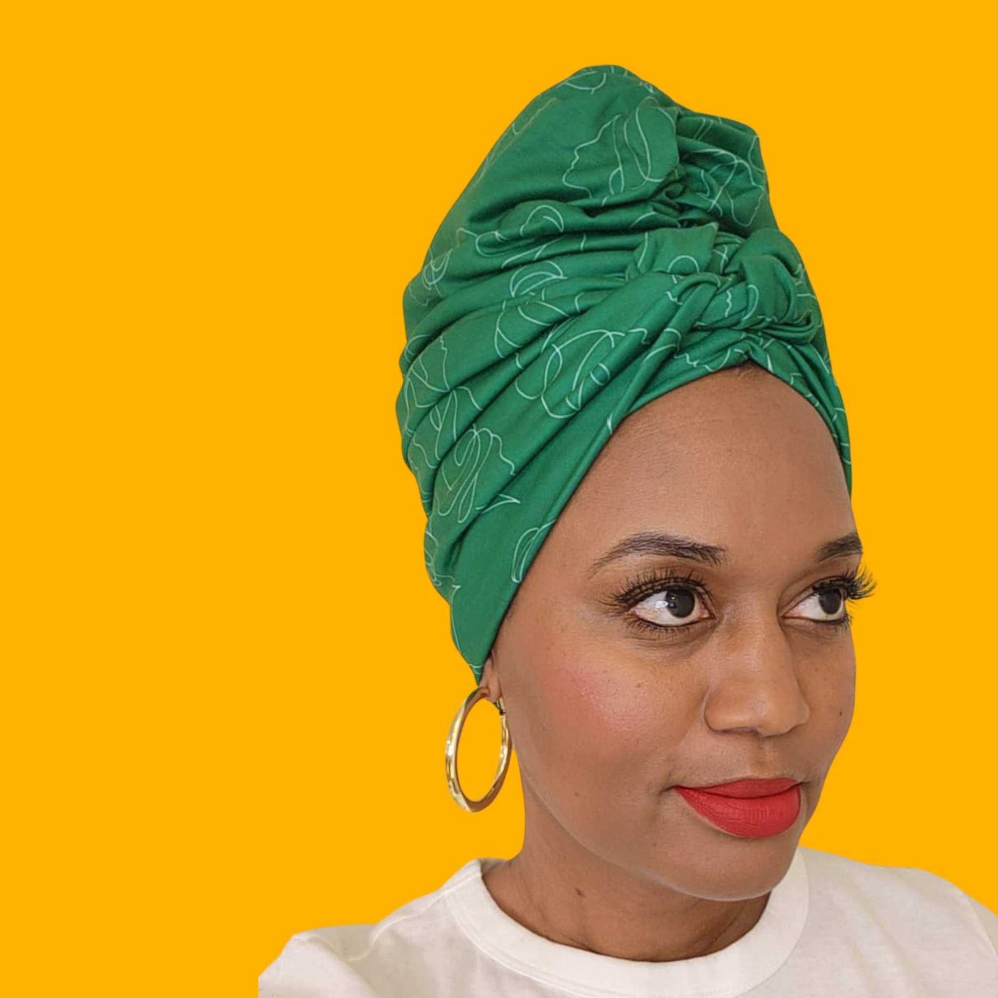 2 in 1 Silhouette Muse Turban & Wrap