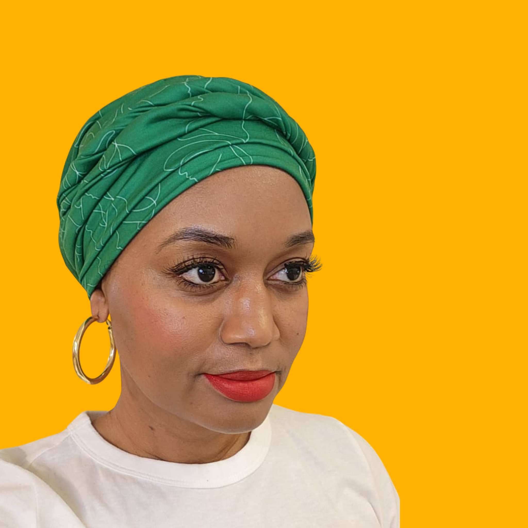 2 in 1 Silhouette Muse Turban & Wrap