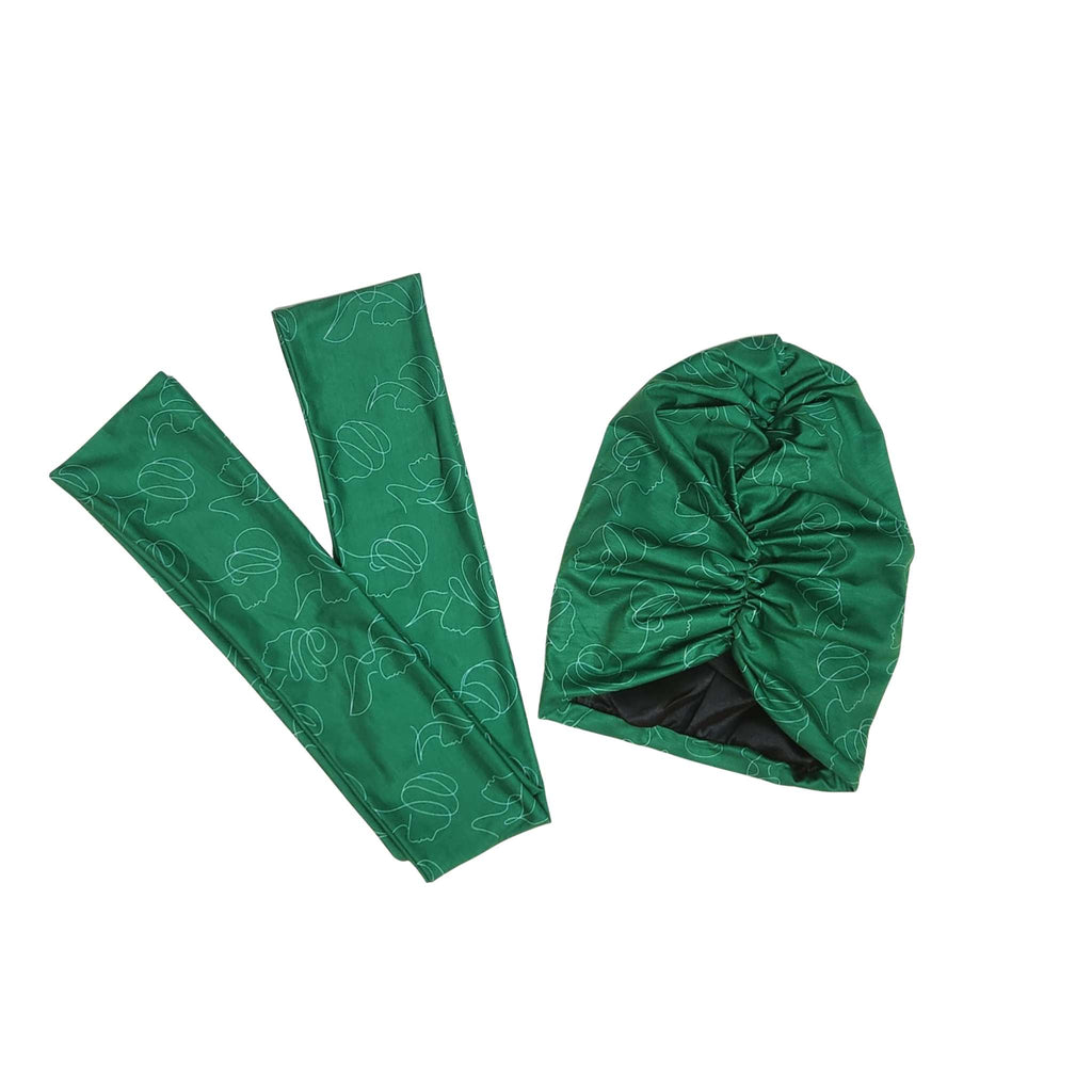 2 in 1 Silhouette Muse Turban & Wrap