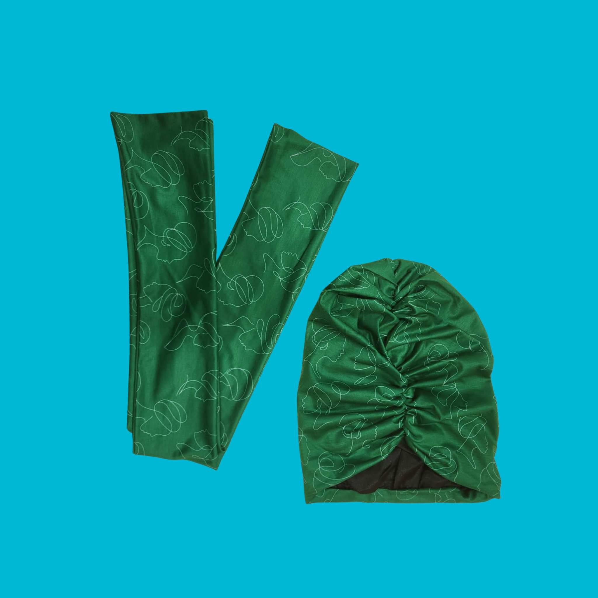 2 in 1 Silhouette Muse Turban & Wrap